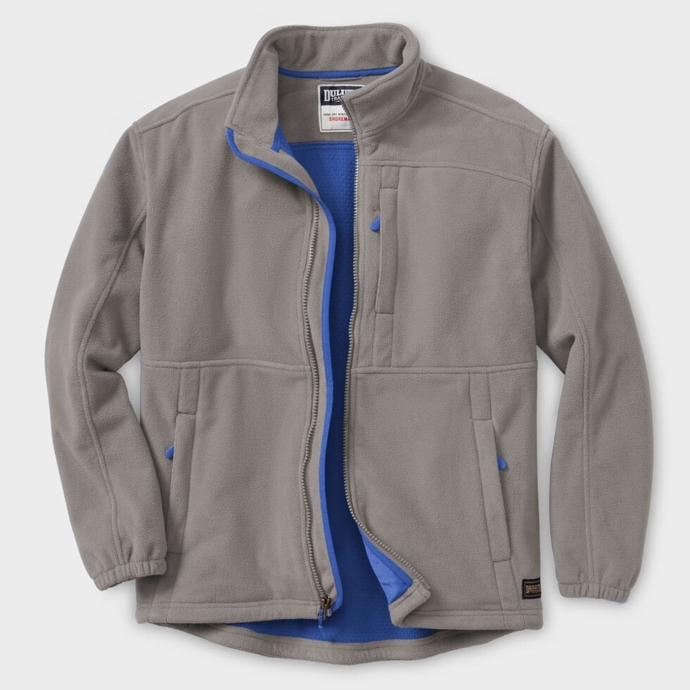 Duluth Trading Company Men's Shoreman's Fleece Gridlock Jacket Large L NEW
